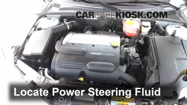 2010 Saab 9-3 2.0T 2.0L 4 Cyl. Turbo Sedan Liquide de direction assistée Vérifier le niveau de liquide